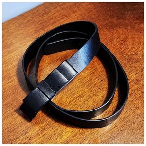 Black Bow Belt - Minimalist and Chic